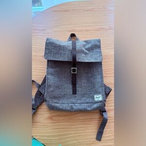 Herschel Supply Company Heather Gray Roll-Top Backpack